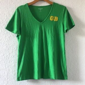 Women Lizclairborne GreenBay Packers Top size L
